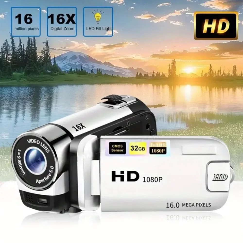 NEW HD Digital Camera with 16x Zoom - Handheld Video Recorder for Home - Picture 3 of 9